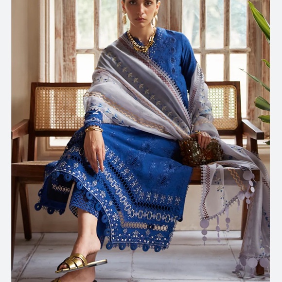 Suffuse Pakistani three piece summer ready to wear dress - Picture 1 of 14